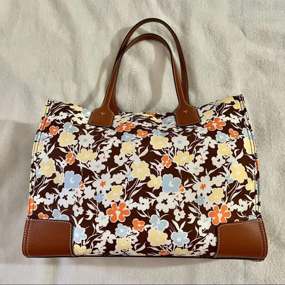 Tory Burch Ella Tote Mini “Lucky Meadow” - Picture 2 of 7